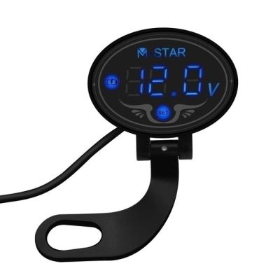 China Amazon Hot Selling Waterproof Battery Voltage Led Monitor Motorcycle Meter Digital Voltmeter YL-M01 for sale