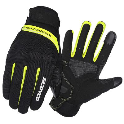 China Anti-fall Knight Breathable Summer Gloves Touch Screen Motorcycle Thin Racing Gloves for sale