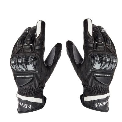 China Wholesale Anti-fall Off-Road Locomotive Leather Summer Full Finger Motorcycle Racing Gloves for sale