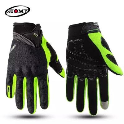 China Wholesale Custom Breathable Full Touch Screen Racing Car Motorcycle Men-Women Anti-skid Breathable Cycling Gloves for sale