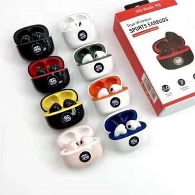 China LED Display Powerful Stereo Air Bass New Pro Earphone Blast Buds R3 TWS Earphone BT 5.0 Radio Earbuds for sale