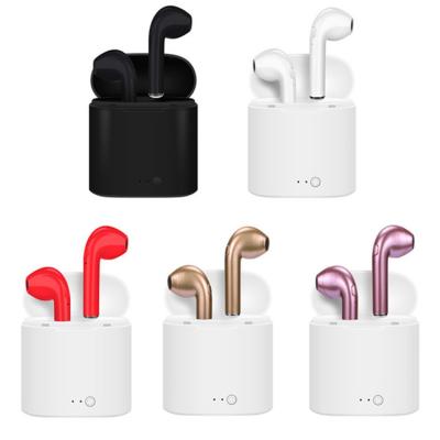 China promotional gifts i7 i7s TWS Mini Wireless Earphone In-Ear Stereo Earbud In-Ear With Charging Box for sale