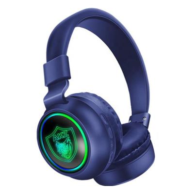 China Wireless Headphones 2 in1 Earphones 2 in1 TF Card Support Wireless Gaming LED BT Headset Light Bass Surround Sound Deep Bass Gaming Earphone for sale