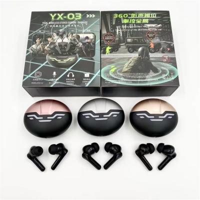 China In-ear factory YX-03 tws wireless headphones TWS Audifonos BT 5.2 headphones for game for sale