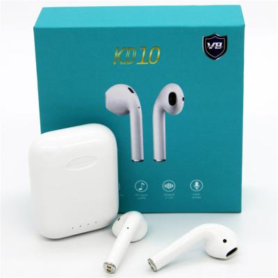 China Promotional Bass KD10 TWS 5.0 Blue-tooth Powerful Earphone Radio 6D Stereo Touch Control Bass HIFI Radio Earbuds for sale