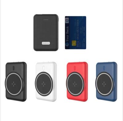 China Universal Magnetic Wireless Fast Charging Support Power Bank 5000mah Magnet Power Bank for sale