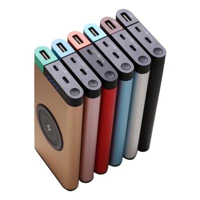 China Wireless Manufacturing Aluminum Case 10000mah 2in1 Fast Charger Power Bank for sale