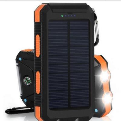 China Rugged Fast Charging Rugged 10000mAh Solar Panel Power Bank Outdoor for sale