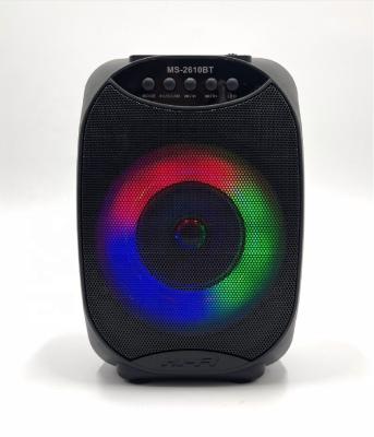 China Phone Feature Outdoor Portable Trolley Speaker DJ Speaker System With Light Blue LED Tooth Speaker for sale