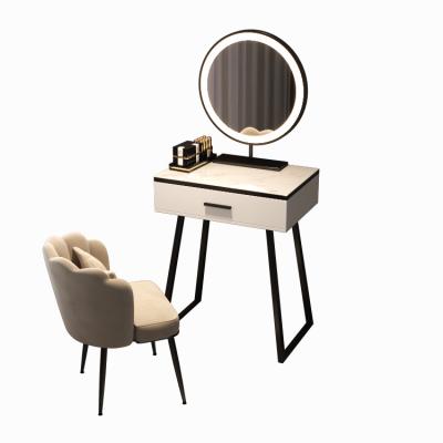 China Other Quality Guaranteed Modern Minimalist Dresser Petal Chair Set With Mirror for sale