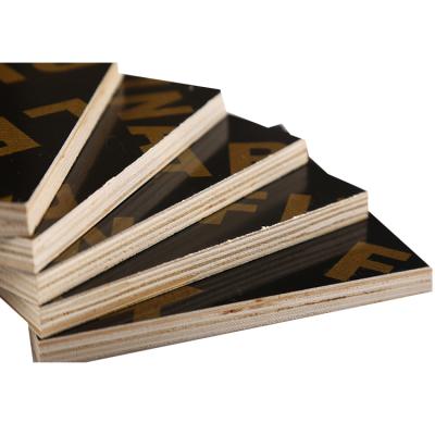 China Modern High Quality PVC Coated English Brown Strip Film Faced Marine Plywood Manufacturer for sale