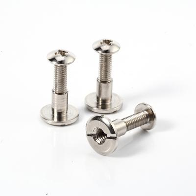 China Customized Stainless Steel Pan Head Chicago Screw for Leather Belt and Book Binding for sale