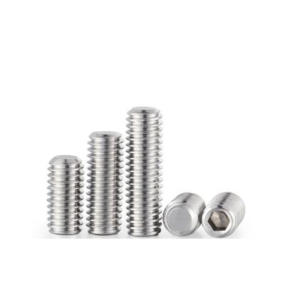 China ISO Standard Stainless Steel Headless Set Screw with Full Thread and Hex Socket for sale