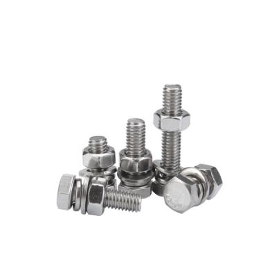 China Plain Finish GB Standard Stainless Steel Hex Bolts and Nuts 304 316 for Manufacturing for sale