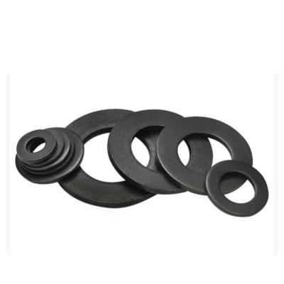 China DIN Standard Black Zinc Plated Steel Flat Washer Custom Size 5mm Thickness M20 M8 M3 M4 for sale