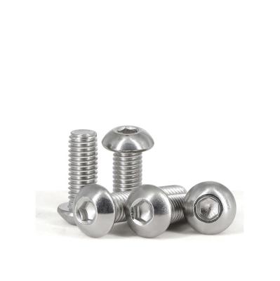 China SUS304 Ferro inoxidável Hex Socket Button Head Cap Screws com sistema de medição INCH à venda