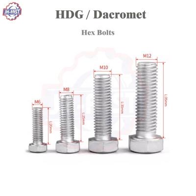 China Bolsas de cabeça hexadecimal OEM/ODM com acabamento revestido por zinco galvanizado/HDG/preto/azul e fios M8 M10 M12 à venda