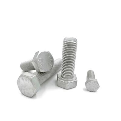 China Hot Dip Galvanized Hex Head Bolt Grade 5 Grade 8 DIN931 DIN933 for sale