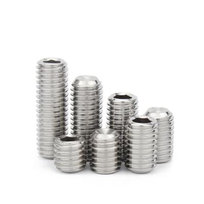 China Stainless Steel 304 Hex Socket Set Screw DIN 916 Cup Cone Point for Secure Fastening for sale