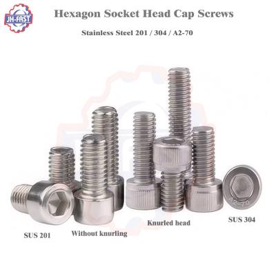 China Metric Stainless Steel Bolt M5 Hex Socket Head Screws SUS 304 316 Cap Head Allen Key for sale