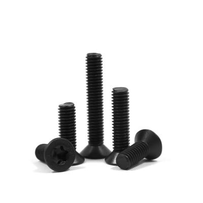 China M4 14mm Black Oxide Flat Countersunk Head Steel Metric Mini Torx Screws with Control for sale