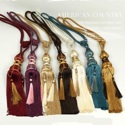 China Handmade Luxury European Style Curtain Hanger & V-Shaped Tassel Tassel in Stock Supplier for sale