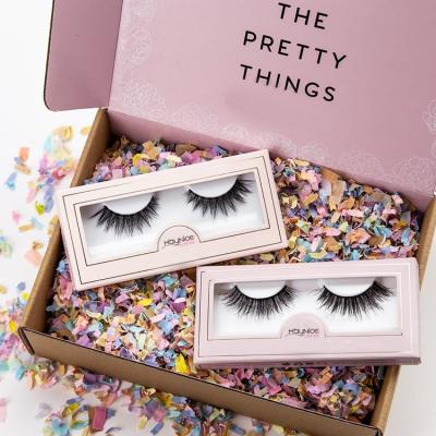 China Wholesale Thick Customize Square Magnetic Gift Boxes With Sliver Mink Eyelashes Natural Length Lashes for sale