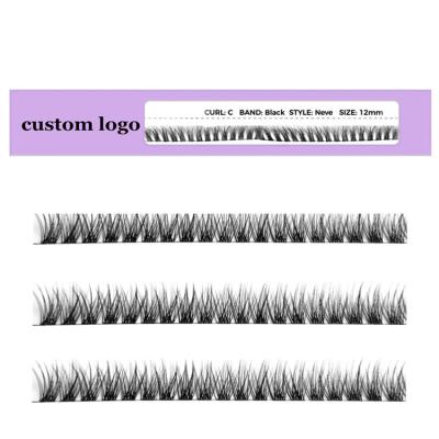 China Extra Fine Strip Eyelash Natural Soft DIY Private Label Lash Band Lash Ribbon Extensions Packaging for sale