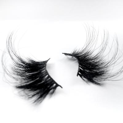 China New Feather Trend Shape 5D 60-70mm 3D Real Mink Eyelashes Private Label Cottom Tape Full Tape Lashes for sale