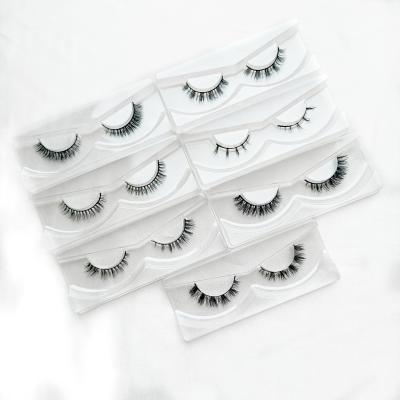 China Maynice 3D Mink Lahes 3d Mink Lashes Natural Reusable Short Premade Mink Eyelashes With Logo for sale