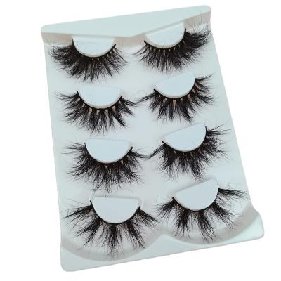 China Hot Selling 25mm Feather 5D Mink Eyelashes Real Siberian Dramatic Mink Lashes Private Label Fluffy Eyelashes for sale