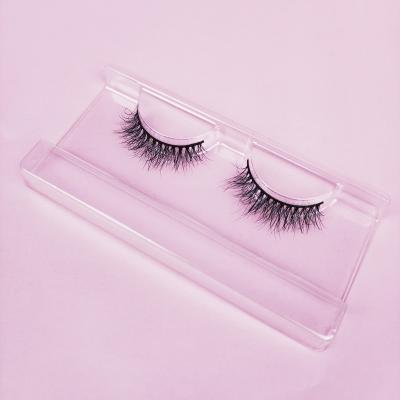 China Real Durable 16mm Mink Lashes Natural Long 3D Siberian Mink Eyelashes With Custom Box for sale