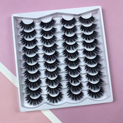 China Delicate Mink Eyelashes Natural False Mink Eyelash 6d Silk Eyelash Wholesale Silk False Tape False Eyelashes for sale