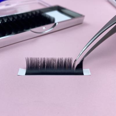 China Mink / Extensions Individual Private Label Wholesale 1s Silk Eyelash Custom Quick Fanning Black Quick Fanning Extension for sale