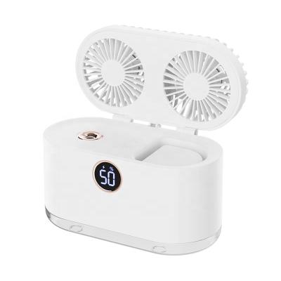 China 2021 Hot Selling Cheap Portable Hotel Mini Electric Air Humidifier Water Spray Fan With USB for sale