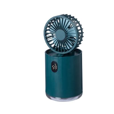 China Hotel USB Rechargeable Protable Folding Small Fan Mini Water Mist Spray Humidifier Fan for Home Car for sale