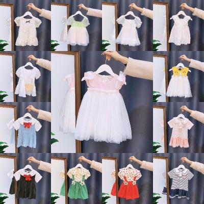 China Wholesale High Quality New Cotton Factory Anti-wrinkle Princess Flying Dress Children's Sleeve Dress 100% Casual Dress Baby for sale