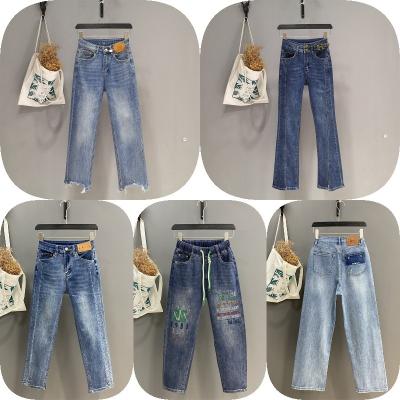 China Wholesale Customized High Quality Women's Jeans Skinny Jeans QUICK DRY New Elastic Wide Leg Pants For Women for sale