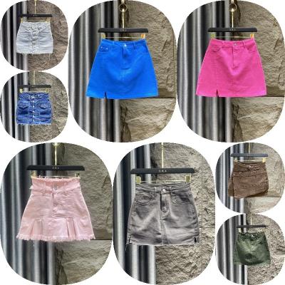 China Wholesale Hot Selling Breathable Cargo Skirt High Quality Sexy Slim Denim Skirt High Waist Cargo Skirt Female Mini Short Female for sale