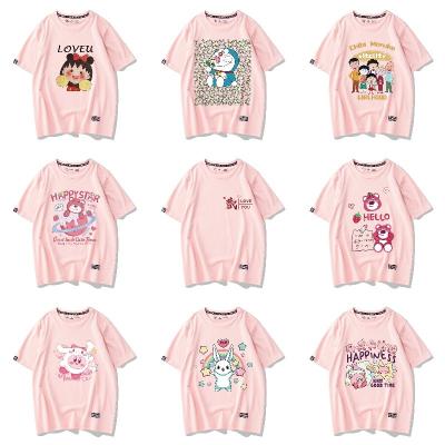 China Wholesale 2023 Summer Hot Anti-wrinkle - Selling Anime Design High Quality Cotton Custom Printed Short Sleeve Women's T-Shirt for sale