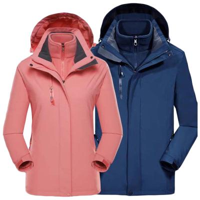 China Sustainable Women Outdoor Cheap Windproof Waterproof Fabric Best 3 In 1 Waterproof Ski Jacket for sale