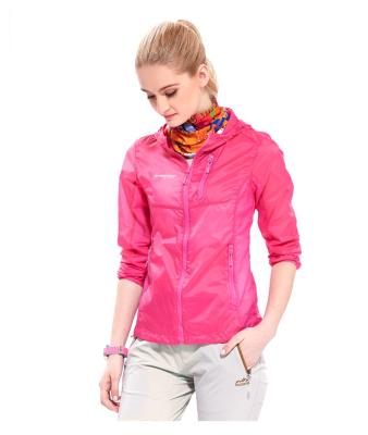 China Sustainable Women's Ultralight Anorak Sun Protection Wind Breaker Waterproof Jacket for sale