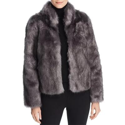 China Sustainable Winter Fur Outerwear Coats For Women Knitted Rabbit Faux Fur Jacket for sale