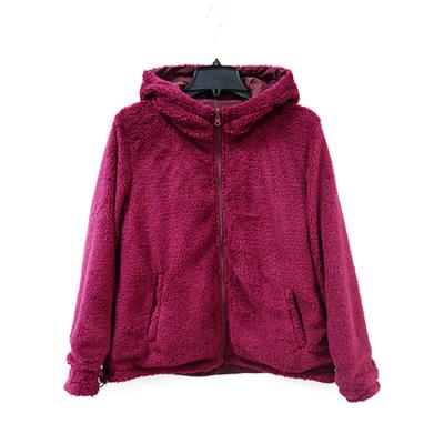 China Fur Zipper Stripper Jacket Winter Anti-Shrink Breathable Women Coat For Ladies for sale