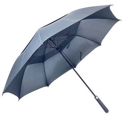 China True minimalist Ovida 30 inch 8 ribs large size double layer golf umbrella with high quality pongee fabric and fiberglass ribs for sale