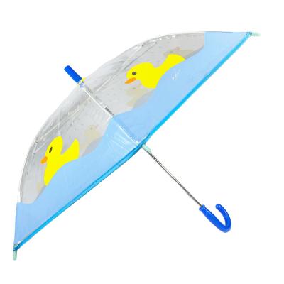 China Ovida New Arrival Kids Umbrella Duck Fashion Kids Character Rain Hanging Cheap Umbrellas Small For Kids for sale