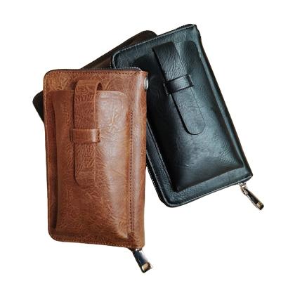 China Designer Wallets Brands Men's Cell Phone Bag Wallet Convenient Men's Wallet Phone Bag Anti-theft Money Large Clutch for sale