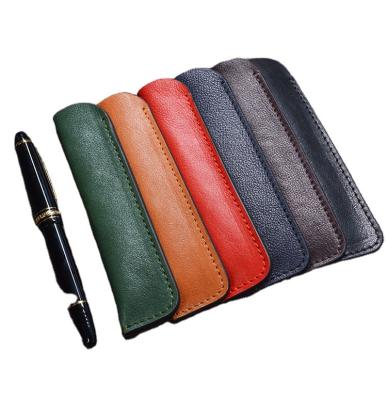 China Fashion\hot selling high quality concise stylish wholesale custom made comfortable\durable PU for students leather small school bag fashion pen case for sale