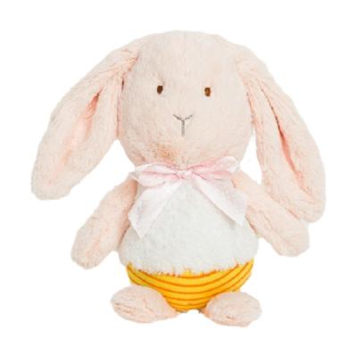 China Intelligence Easter Pink Ears Growing Bow Along Tied Bunny In Sitting Waist For Easter Day Gift for sale