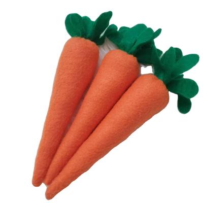 China Decoration Easter Decorations Stuffed Carrot Bunny Plush Toy For Easter Day Party Custom for sale